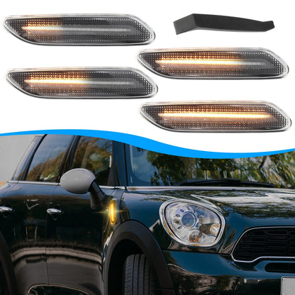 LED Sequential Fender Marker Turn Signal Lights for Mini Cooper R60 R61 (2011-2016)