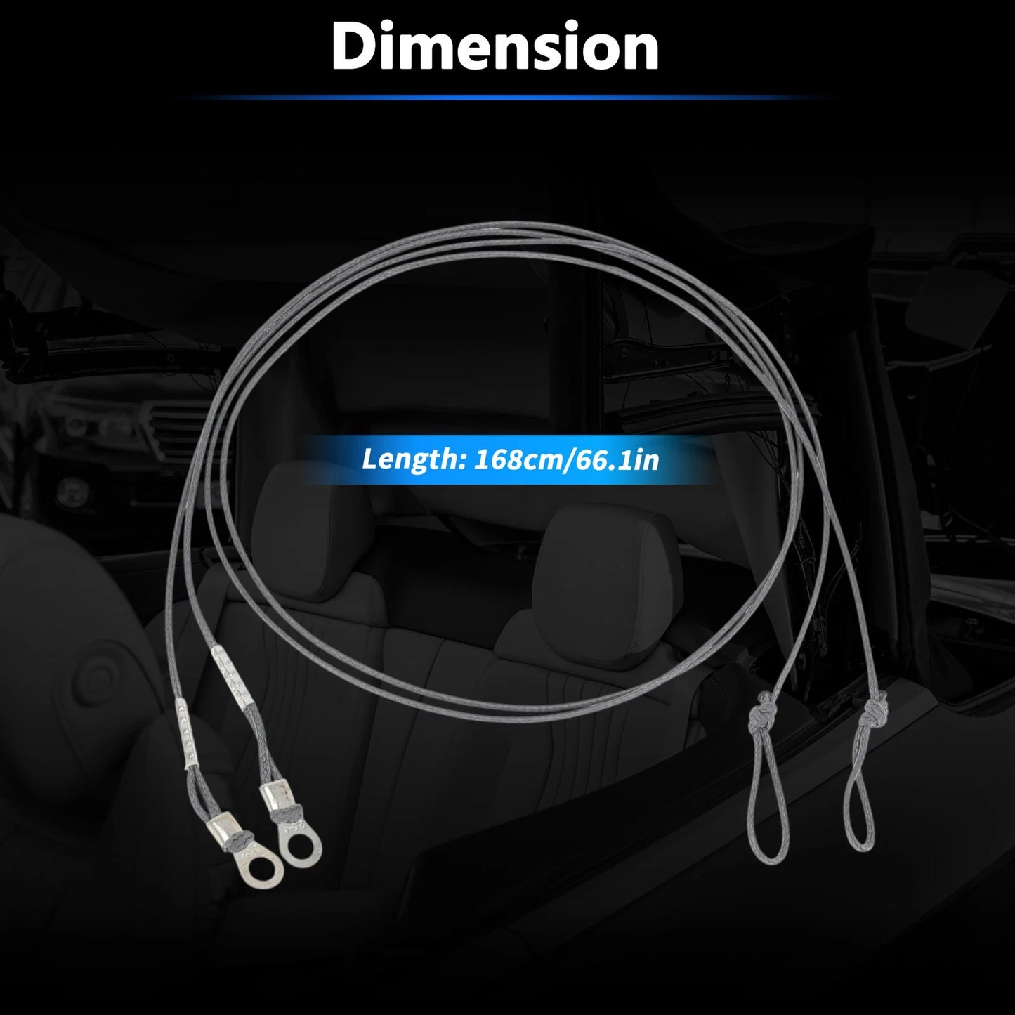 Convertible Top Headliner Tension Rope for BMW E93 F33 F83 M4 M3 (2007-2020)