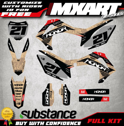 Full Custom Graphic Kit for Honda CRF450R (2013-2016)