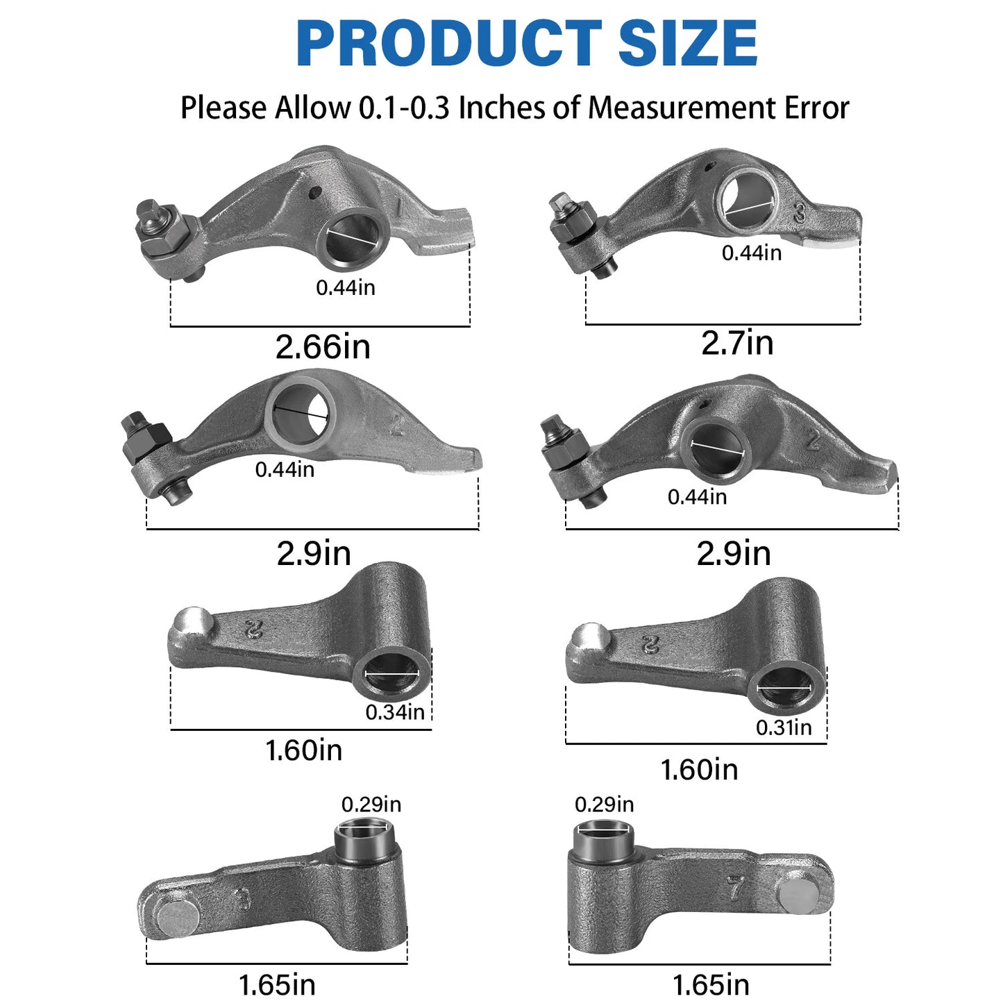 Engine Valve Rocker Arms for Honda Sportrax 400 TRX400EX 1999-2014 / TRX400X 2009-2014