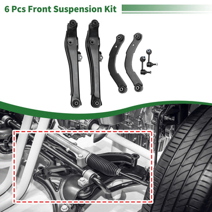 6 x Rear Upper Control Arm Lateral Link for Jeep Compass (2007 - 2009)