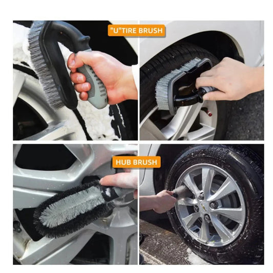 10Pcs Car Cleaning Tool Kit for Car Wash & Detailing Brushes