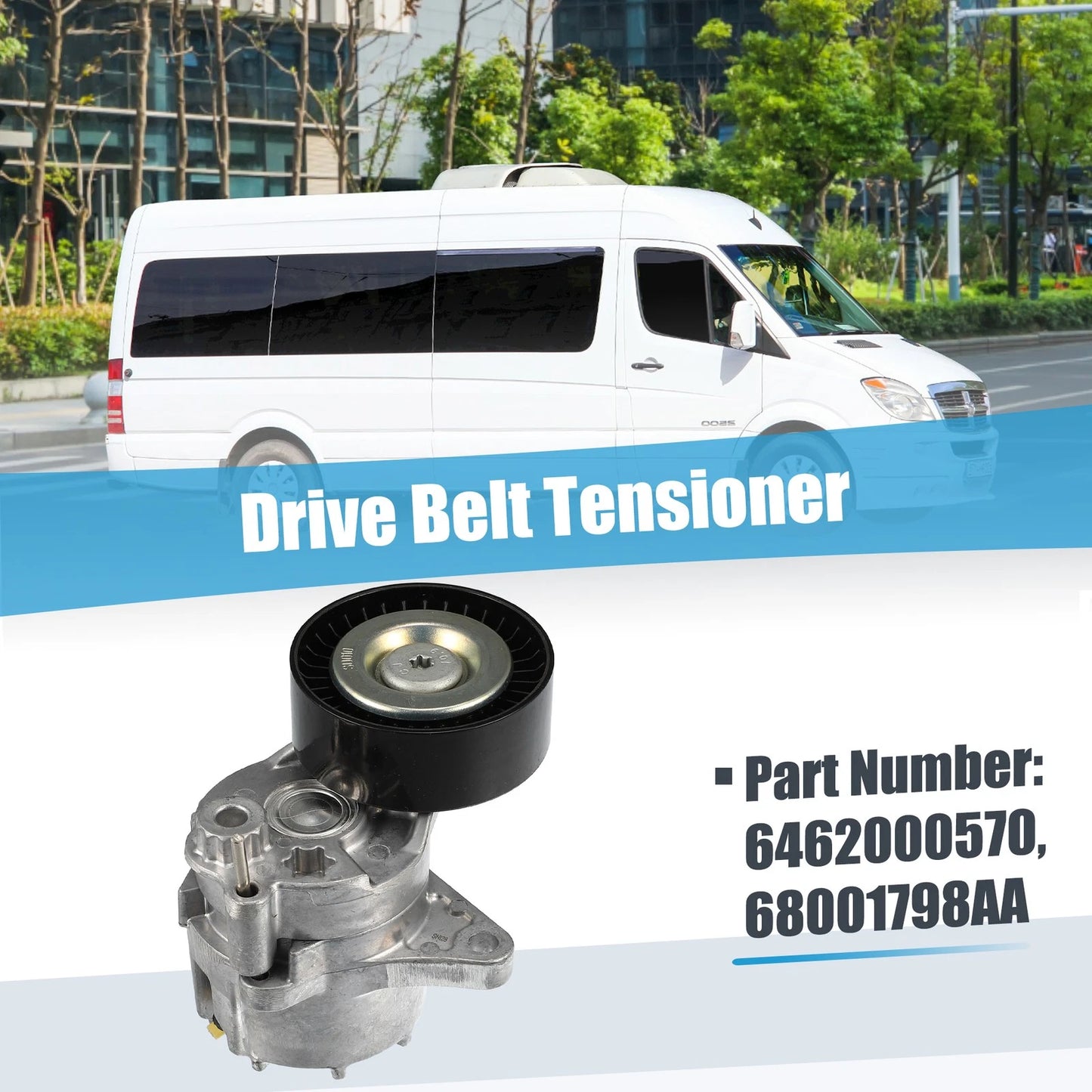 Belt Tensioner Pulley Assembly for Dodge Sprinter 2500 3500