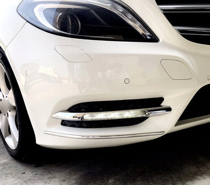 Chrome Front Bumper Moulding Strip Cover for Mercedes Benz W246 (2012-2019)