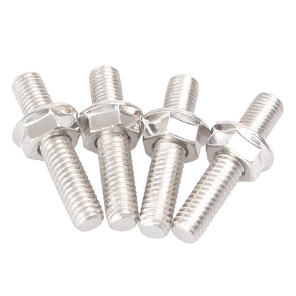 4X Steel Exhaust Port Studs & Nuts for Harley Sportster XL883 XL1200 Dyna