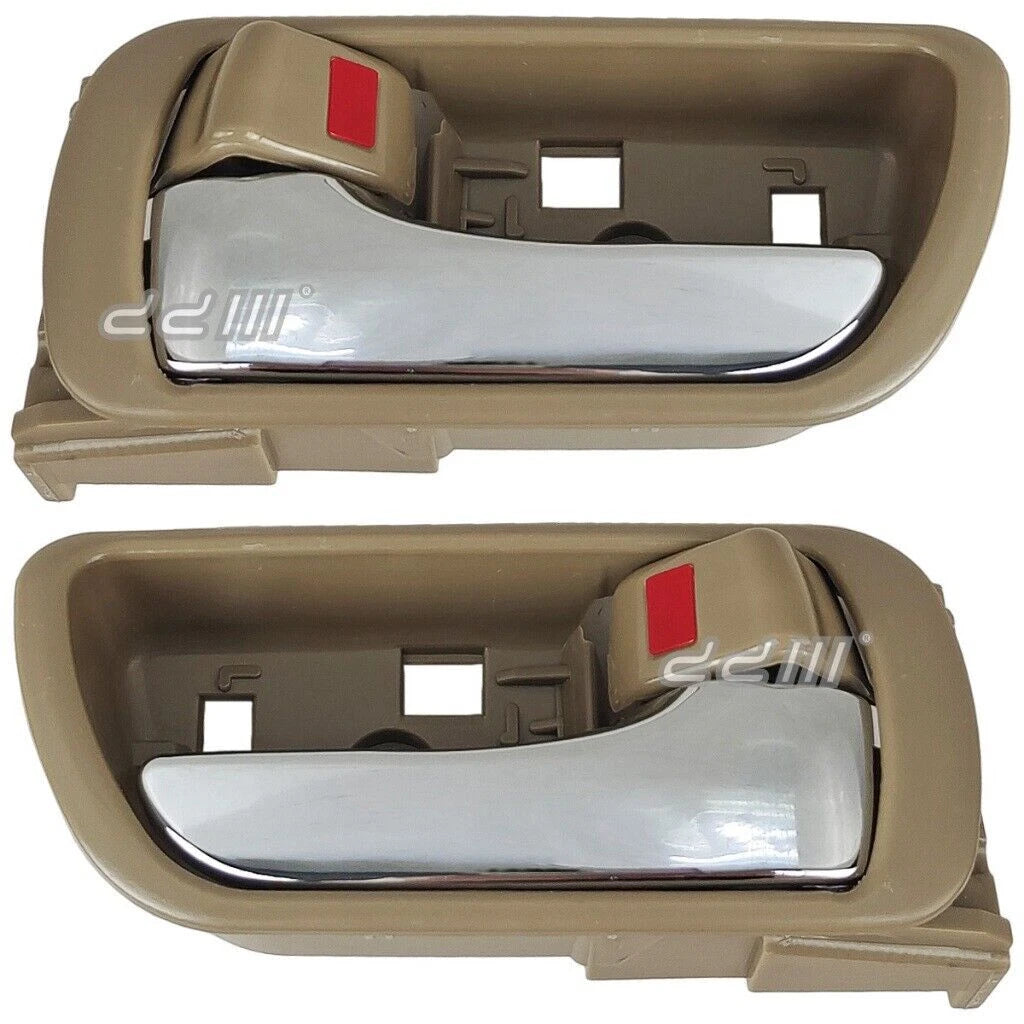 Beige & Chrome Interior Door Handle for Toyota Camry (2002-2006)