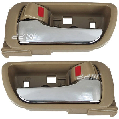 Beige & Chrome Interior Door Handle for Toyota Camry (2002-2006)