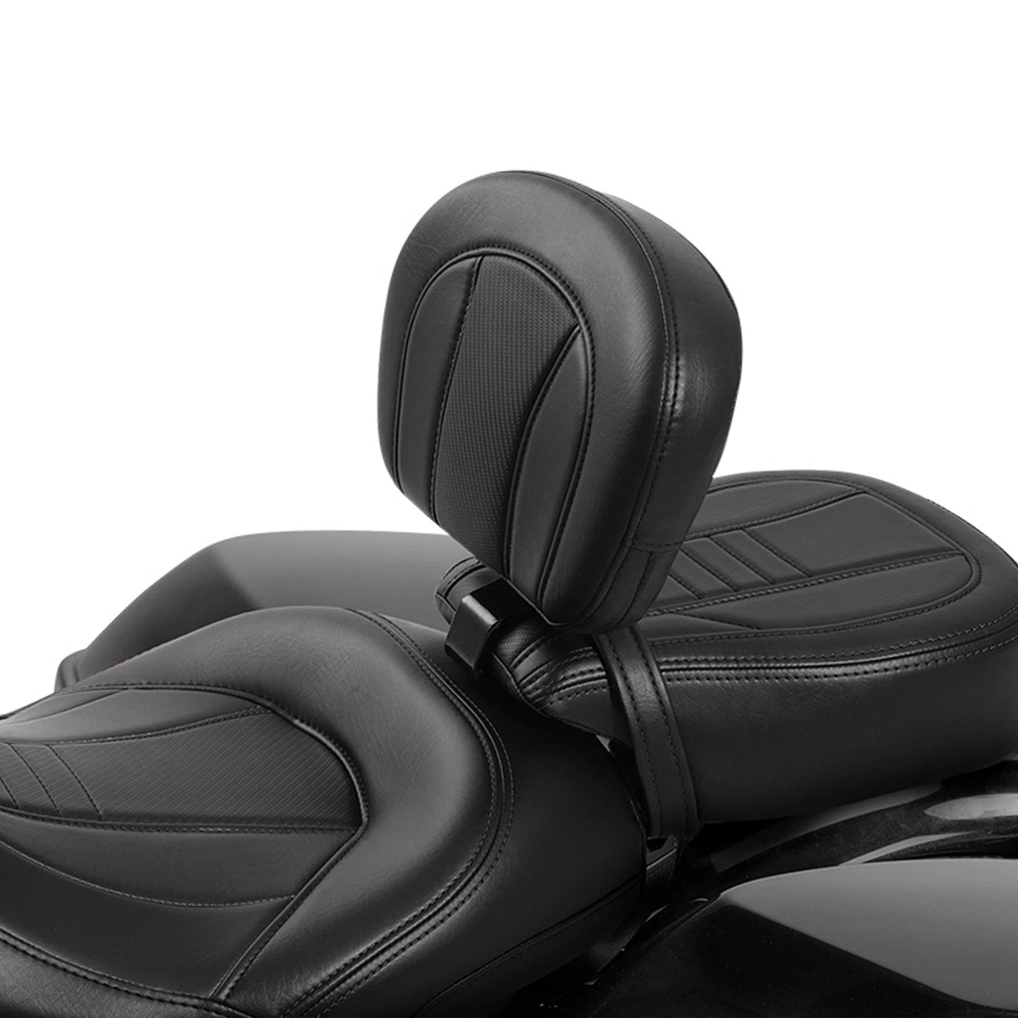 Black Front Driver Backrest Pad for Harley Touring Road Glide (2009-2023)