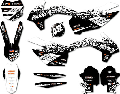 KTM SX 250 Sticker Kit Boca Style Custom Decals (2013-2015)
