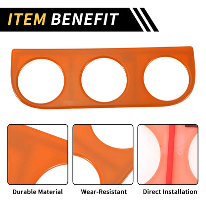 AC Switch Button Control Cover Trim for Jeep Wrangler JK (2011-2017) Orange