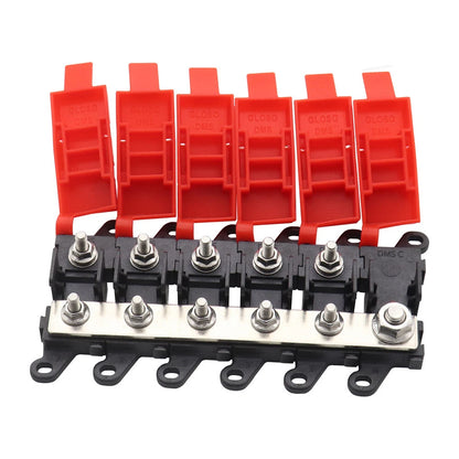 5-Way Fuse Holder Block 200A for Car Distribution Multi-pole Fuse