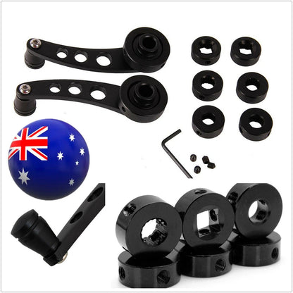 Manual Window Winder Crank Handles for Car SUV -  Black