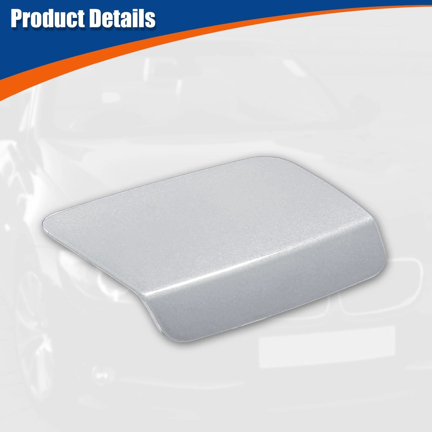 Front Bumper Washer Nozzle Cover for BMW E92 2011-2013 (2 x Silver Tone)