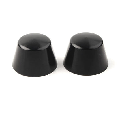Black Front Axle Cap Nut Covers for Harley Sportster Dyna Road Glide (2004-2023)