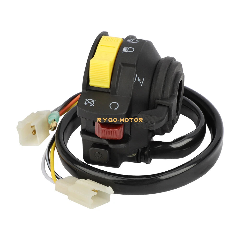 Left Handlebar Switch & Headlight for Suzuki LT160E QuadRunner (1989-1992)
