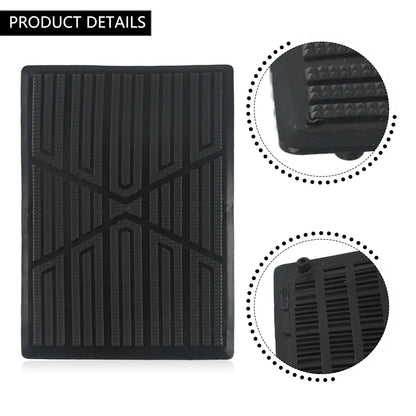 Floor Pad Heel Foot Mat Pedal Patch Cover Black PVC Waterproof for Car
