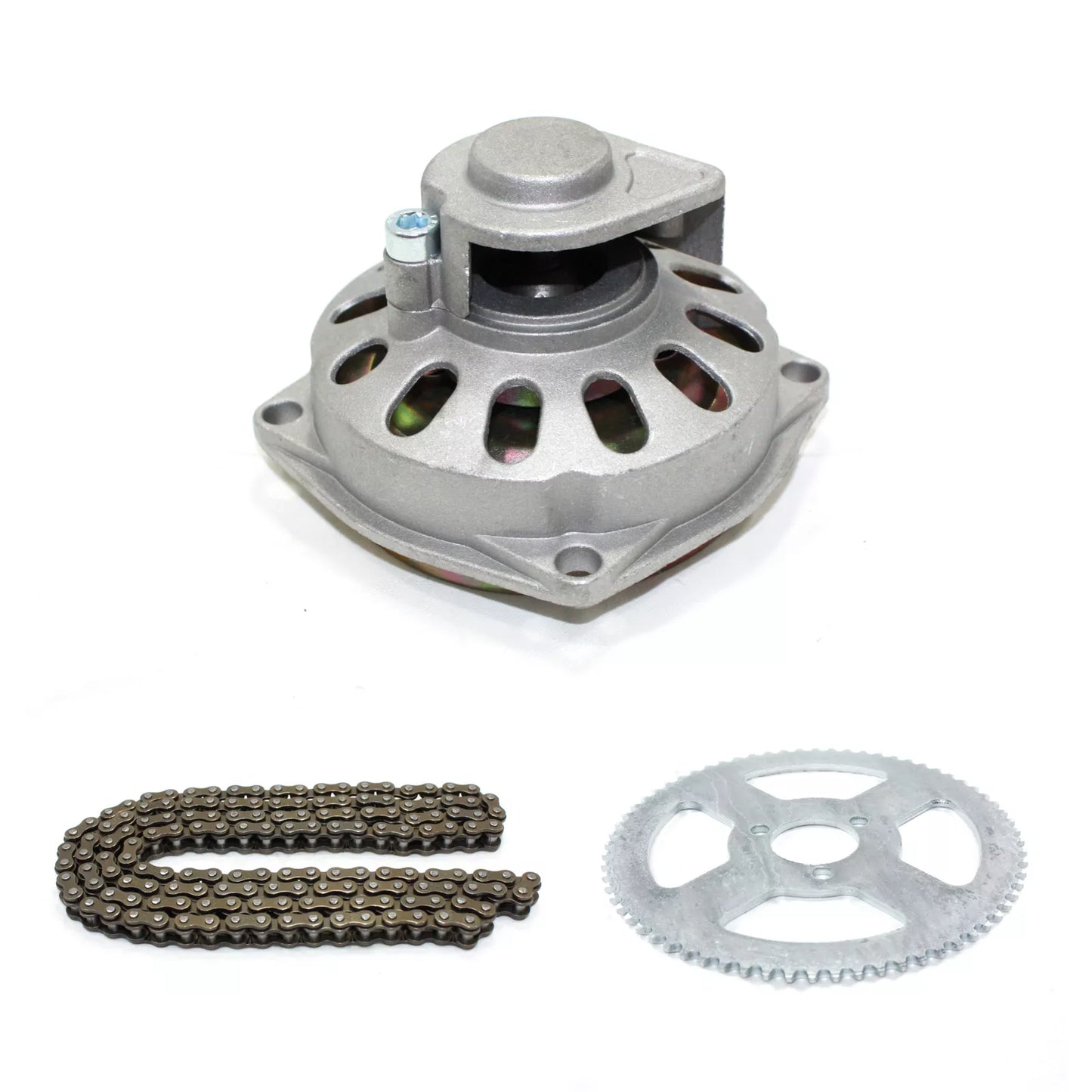 6T Clutch Drum, Bell Housing, 25H Chain & Sprocket for 49cc Pocket Quad ATV