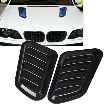 Black Air Flow Intake Hood Scoop Vent Cover for Auto Car (No Year Specified)