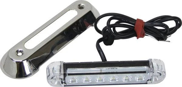 LED Blue Underwater Lights for Boats 12V Squid Fishing Fully Sealed 6 LEDs