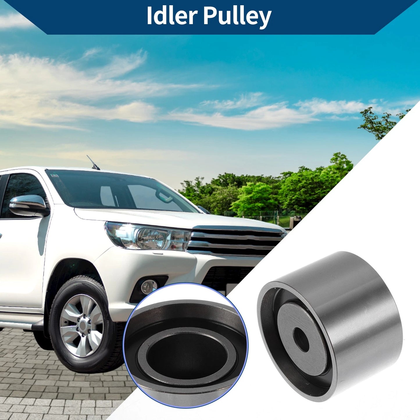Drive Belt Idler Pulley for Toyota Tacoma (1995-2004) - 1 Pc