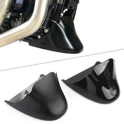 Front Chin Fairing Spoiler Black for Harley Sportster 883 XL883C XL1200C (2004-2023)