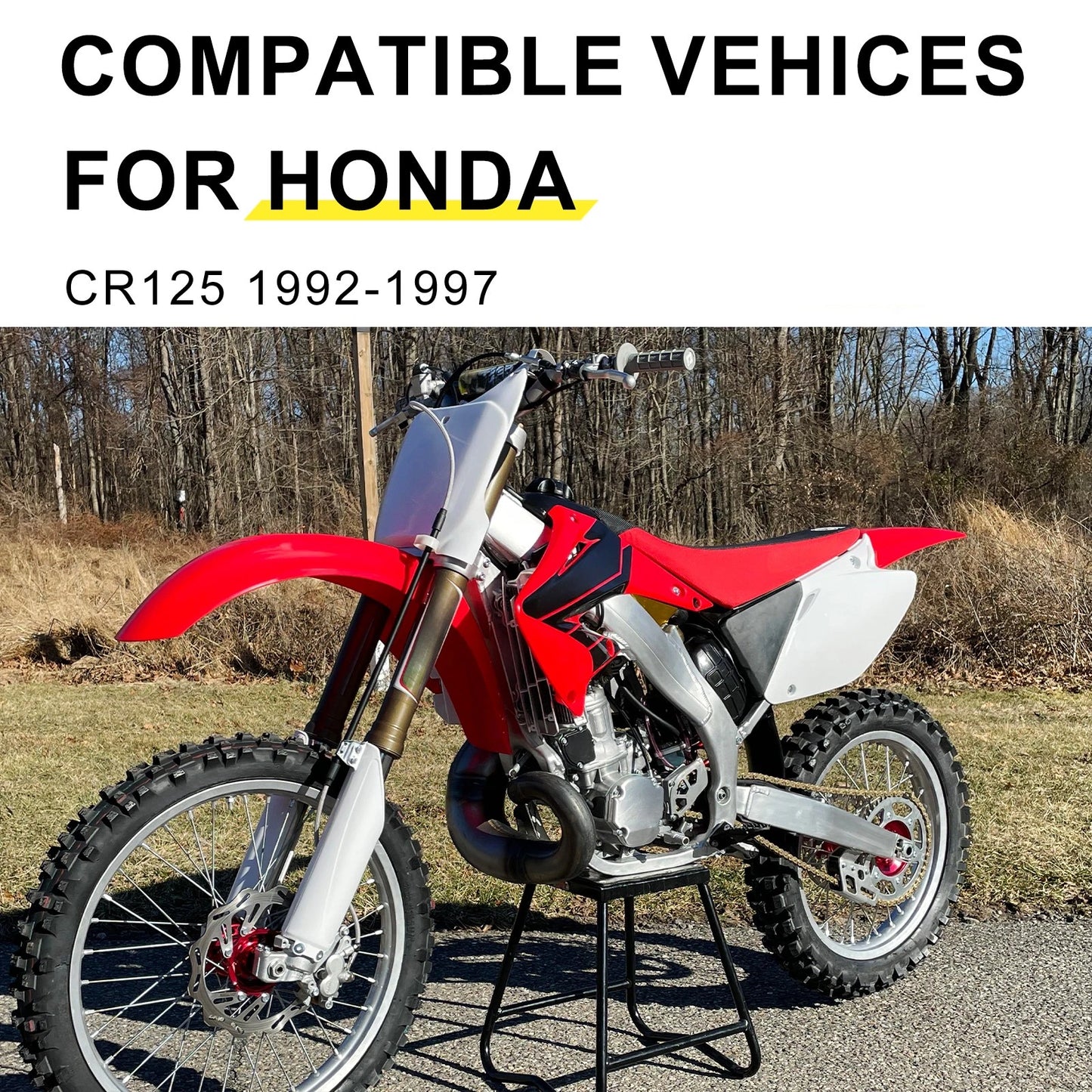 2 x Radiator Louver Guard White for Honda CR125R (1992–1997)