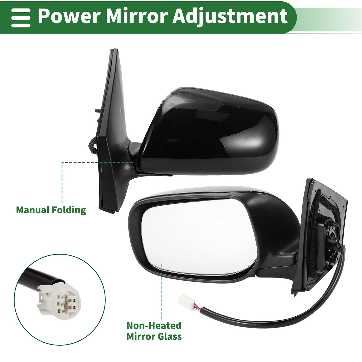 Left Side Door Mirror for Toyota Corolla (2014-2019)