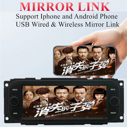 6.8" Android 13 Stereo Radio GPS Navigation for Jeep Chrysler Dodge (2011-2023)