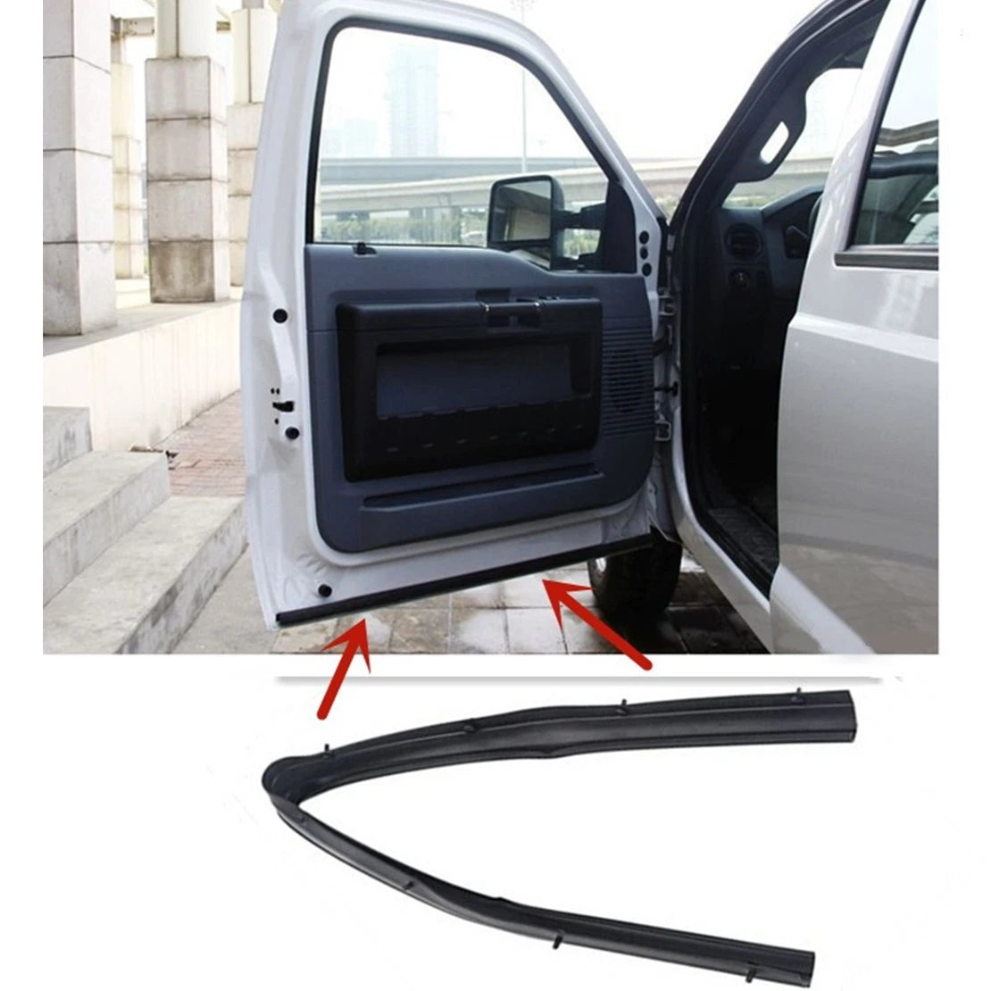 Left Door Weather Seal Strip for Ford Excursion F250 F350 (2000-2005)