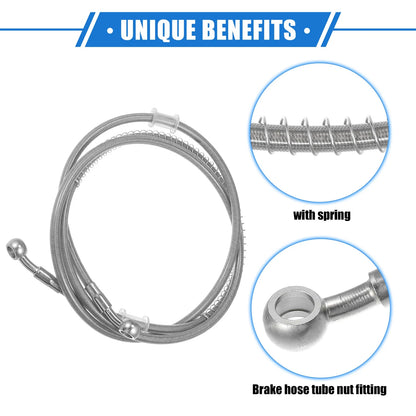 Hydraulic Brake Hose Line 175cm 68.9" 10mm 0.39" for Motorcycle