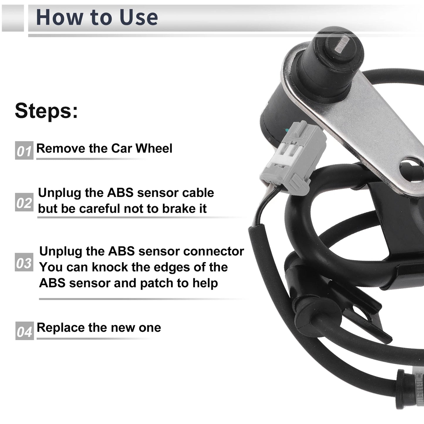 ABS Wheel Speed Sensor for Toyota Highlander (2001-2003) 1 x Rear Right