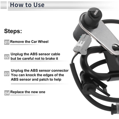 ABS Wheel Speed Sensor for Toyota Highlander (2001-2003) 1 x Rear Right