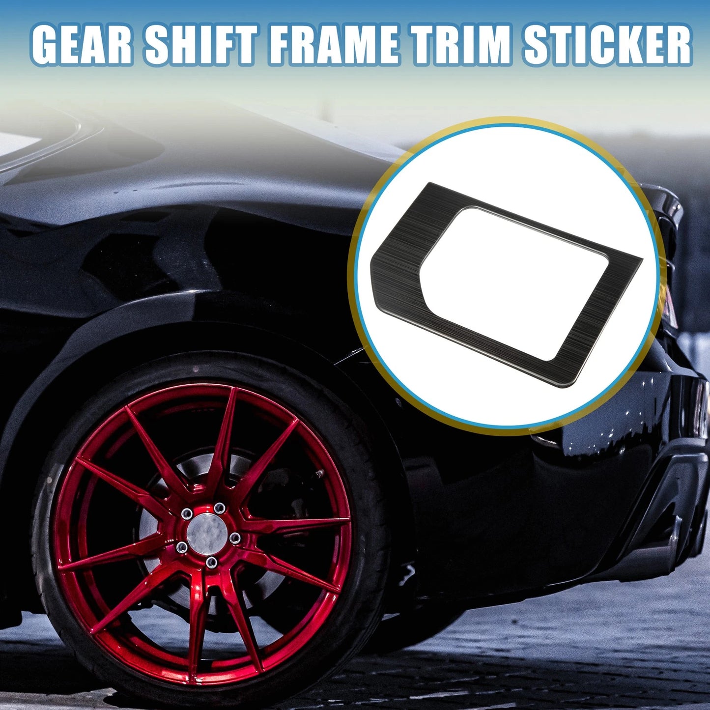 Gear Shift Frame Trim Sticker Central Panel Cover for Toyota Tundra (2014–2021)