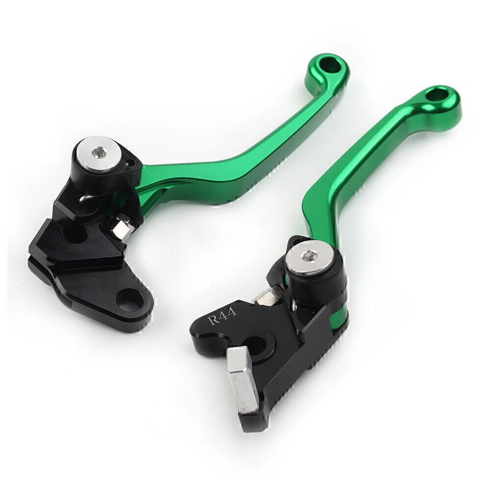 CNC Green Pivot Dirt Clutch Brake Levers for Kawasaki KLX250 D-Tracker (1993-1997)
