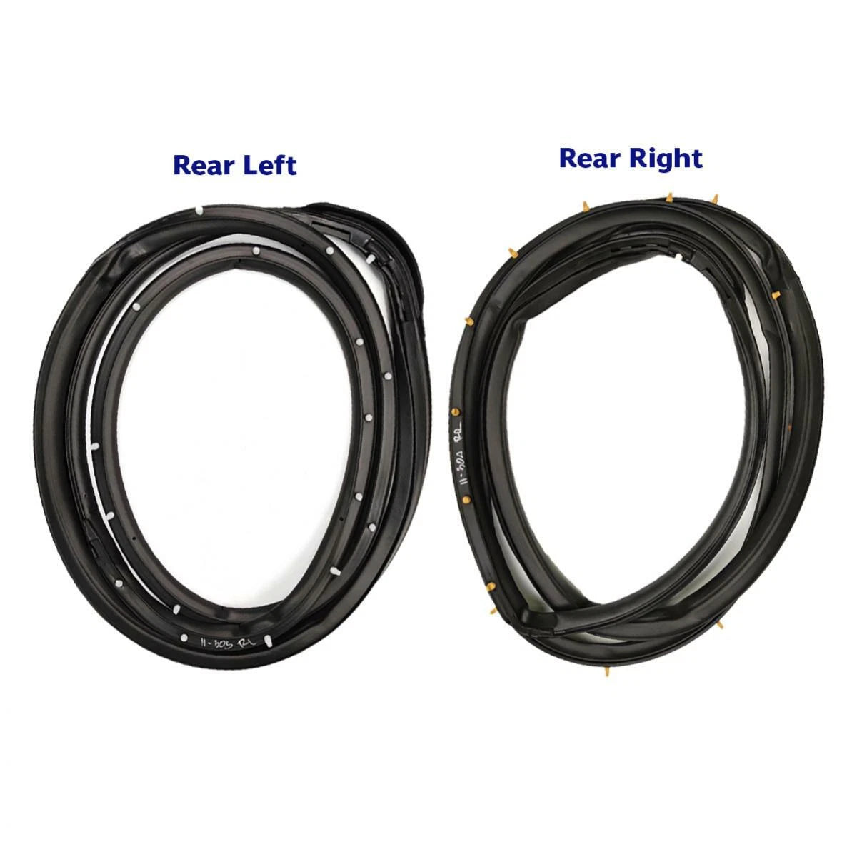 Weatherstrip Door Rubber Rear LH+RH Fits Nissan Sunny Sentra B13 4D Sedan 90-93