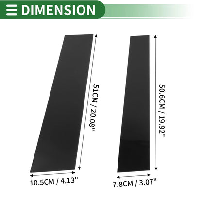 Door Pillar Window Trim / 4 x Pcs for Toyota Tundra (2007–2013)
