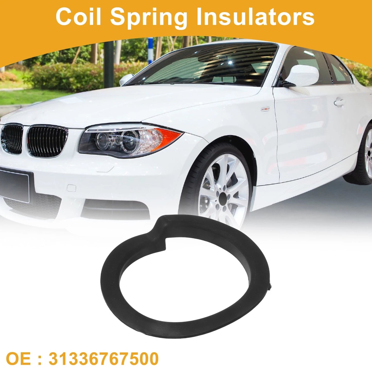 Coil Spring Insulator for BMW 135i (2008-2013) Rubber 1 Pc