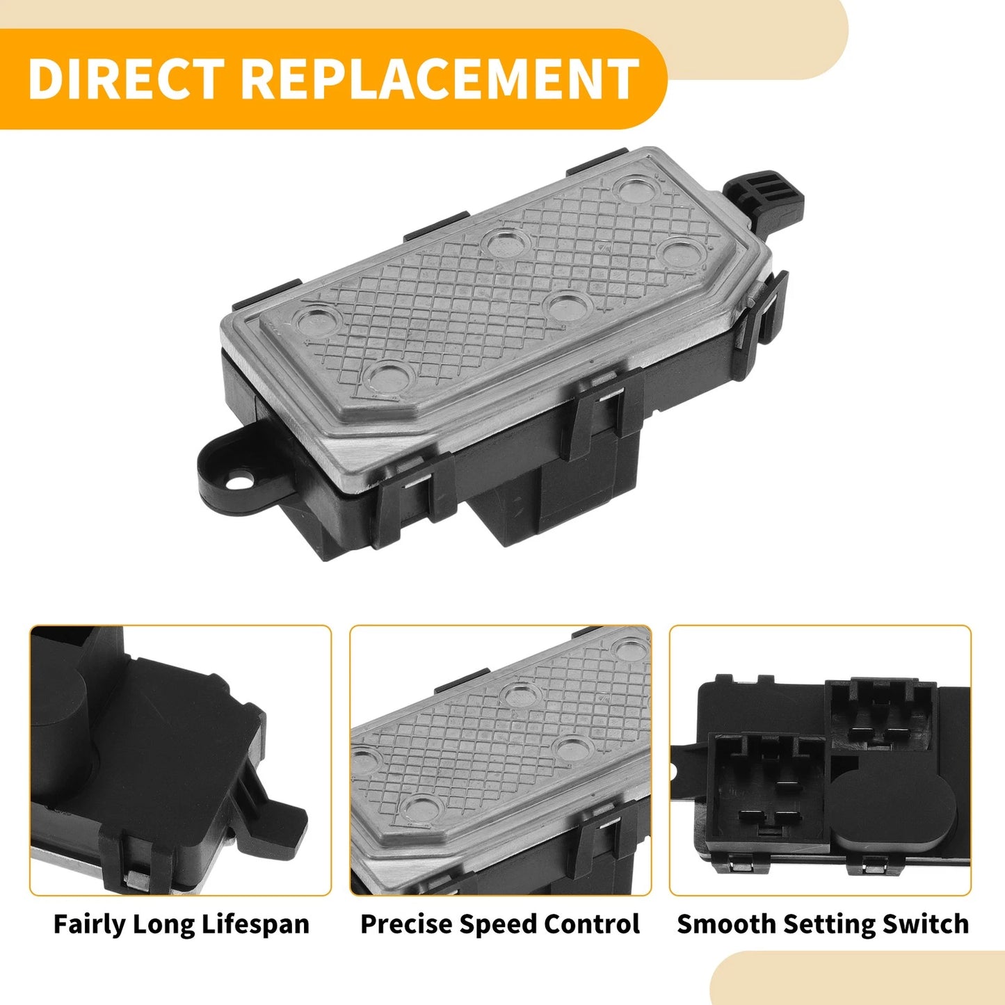 Blower Motor Resistor for Volvo V40 (2012-2021) 1 x Plastic Metal