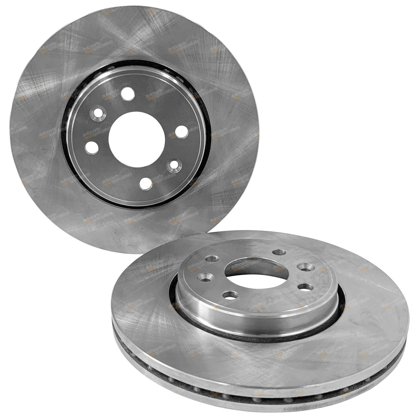 LH+RH Front Disc Brake Rotors Pair for Mazda 121 (1990 - 2002)