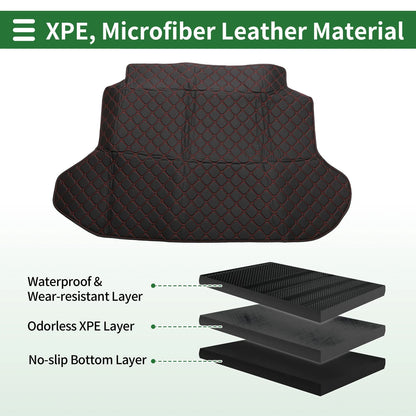 Cargo Liner Rear Trunk Mat for Honda CR-V (2002-2006) 3D Circular Pattern Black