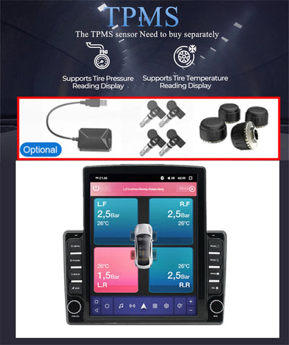 9.7" Vertical Android 13 Stereo Radio GPS for 2004-2010 Toyota Sienna