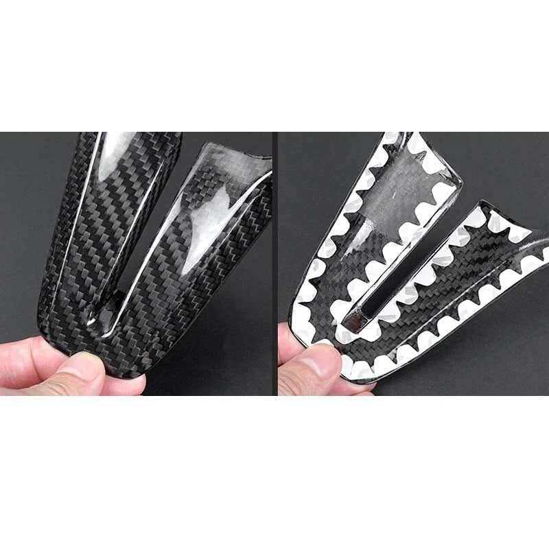 100% Carbon Fiber Steering Wheel Frame Cover Trim for Infiniti Q50 2018-2024