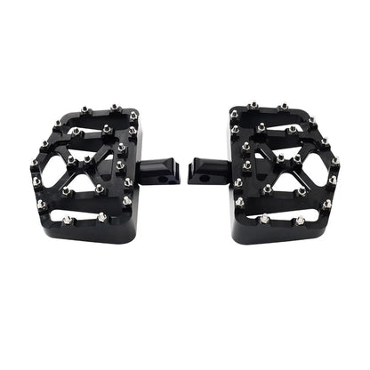 Black Rear FootPeg Passenger Pedal for Harley FXBB FXLR FXLRS FXLRST FXST FLSB (2018-2023)