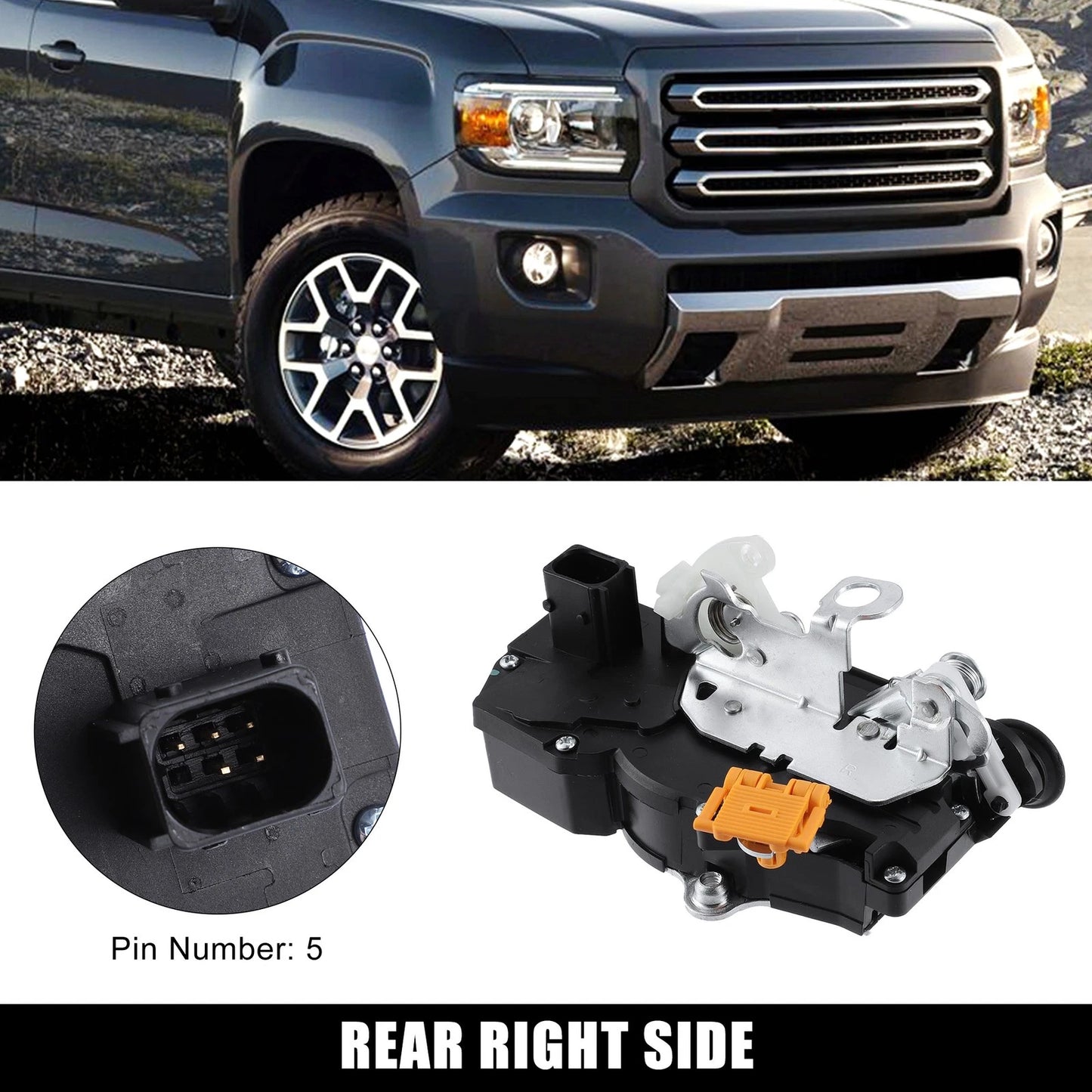 Power Door Lock Actuator Motor Rear Right for Chevy Impala