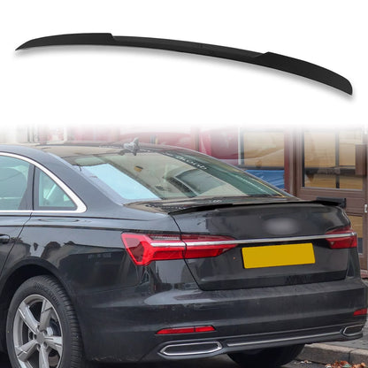 ABS Boot Spoiler for Audi A6 S6 C8 Sedan 2019-2023 Black (2019-2023)