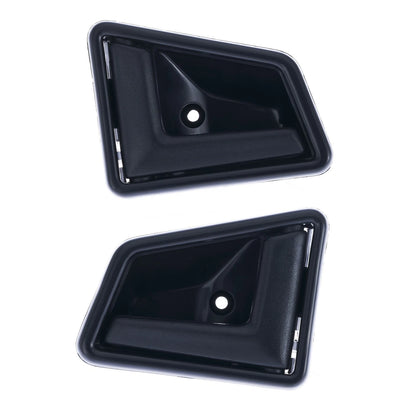 Door Handle Inner Set of 2 for Suzuki Vitara (1998) Black Front & Rear