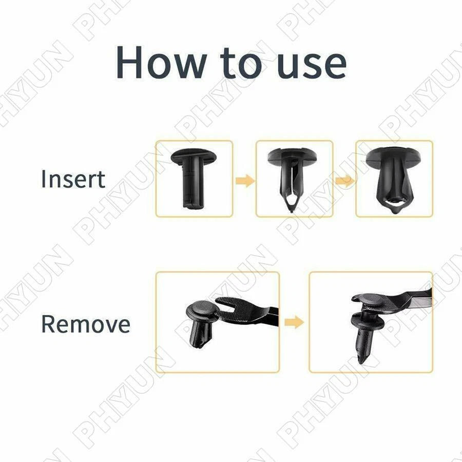 8mm ATV Fairing Fastener Push Clips 100x for Polaris Sportsman 550 850 XP Ranger