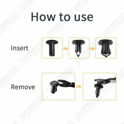8mm ATV Fairing Fastener Push Clips 100x for Polaris Sportsman 550 850 XP Ranger
