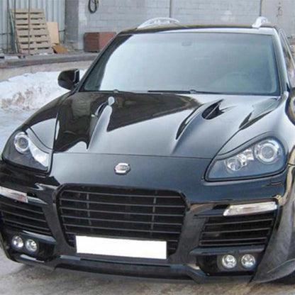 Real Carbon Fiber Headlight Ring Cover Trim for Porsche Cayenne 957 LCI 2007-10