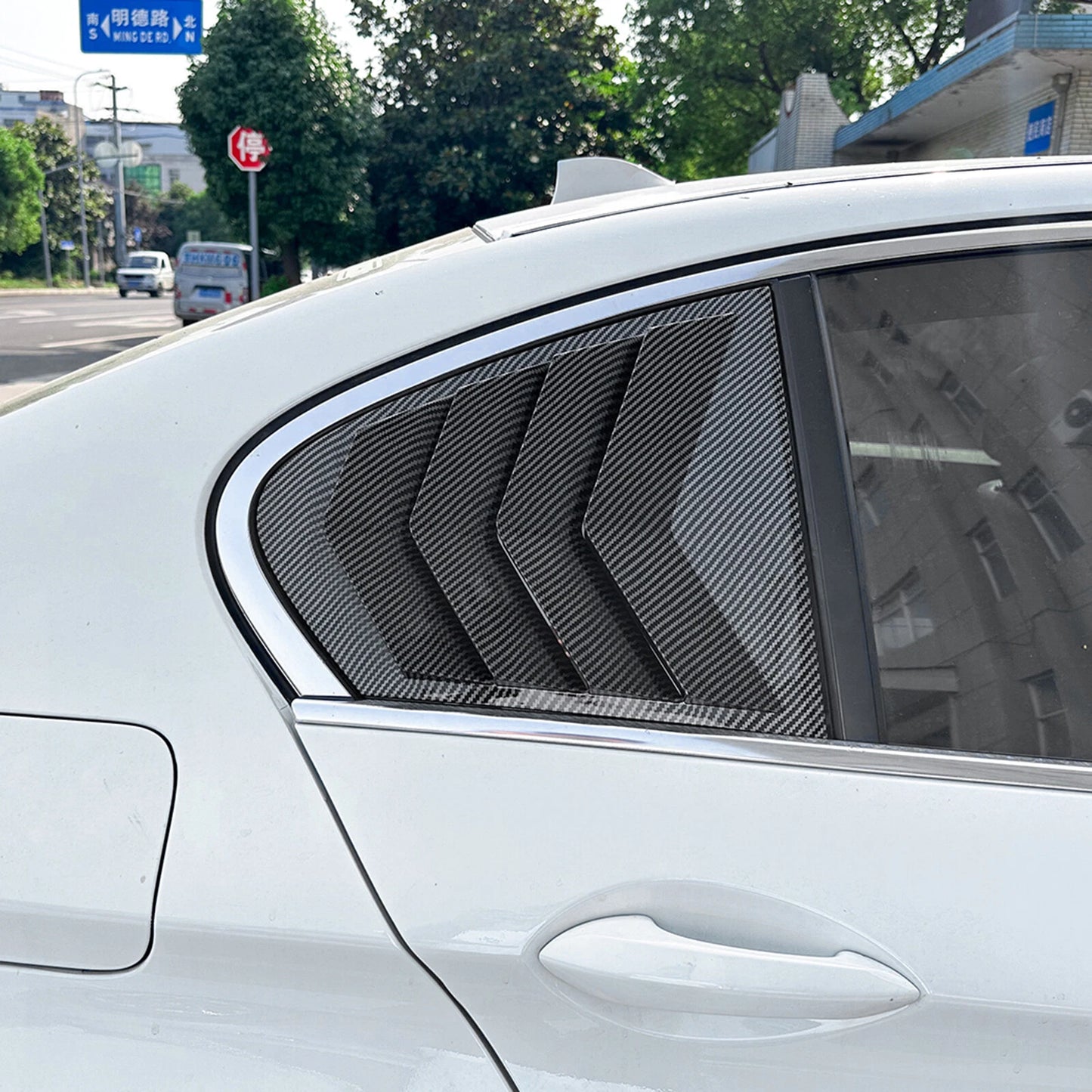 Rear Window Side Louver Covers for BMW 5 Series F10 (2011-2017)